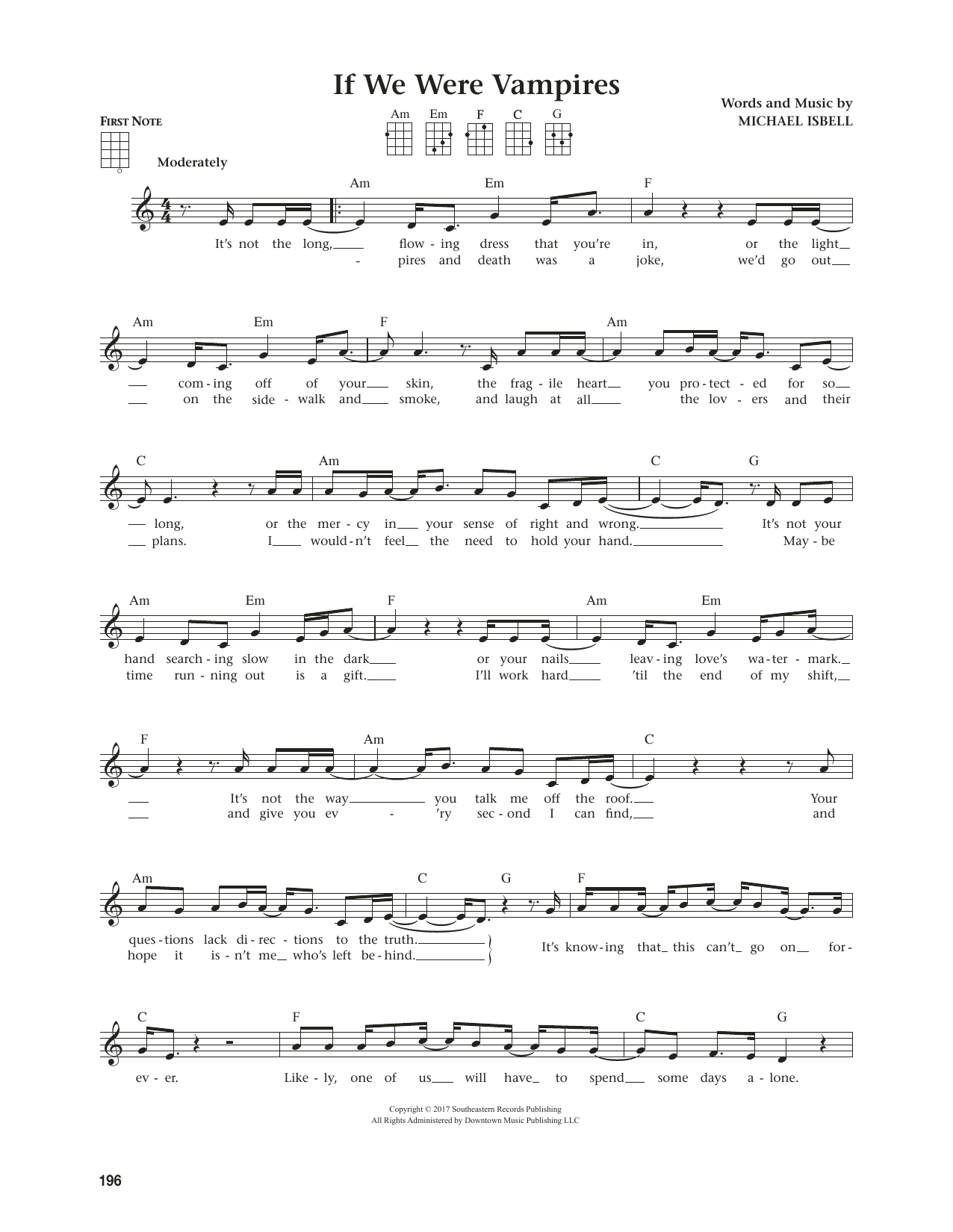 Product gallery: Page 1 of 1 If We Were Vampires (from The Daily Ukulele) (arr. Jim Beloff), Michael Isbell