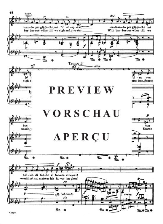 Product gallery: Page 6 of 6 Che fiero costume, Parisotti, Alessandro, Medium Voice and Piano