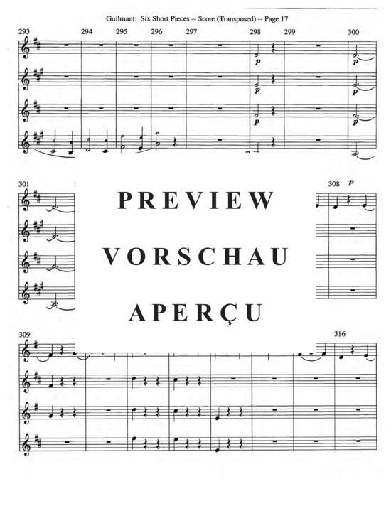 gallery: Sechs kurze Stücke, Op. 48 , , (Saxophon Quartett SATB)