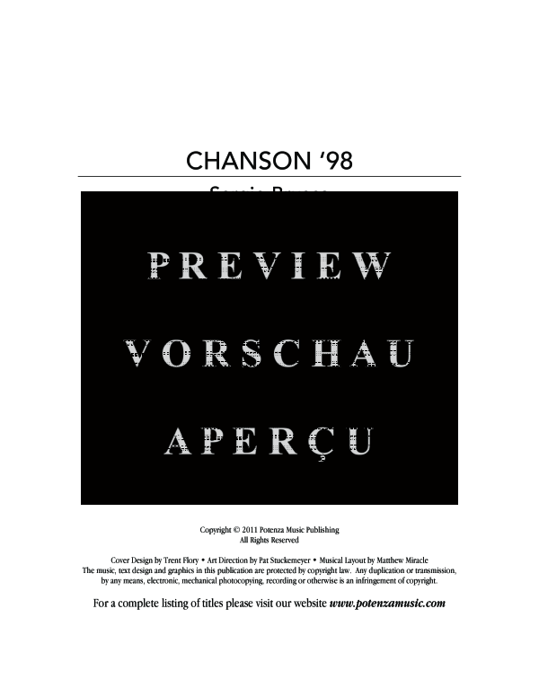 gallery: Chanson ´98, , (Clarinet Quartet)