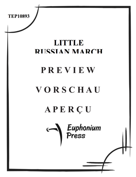Product gallery: Page 2 of 17 Little Russian March (from Symphony No. 2 in C Minor) , ,  (Tuba Quartett EETT)