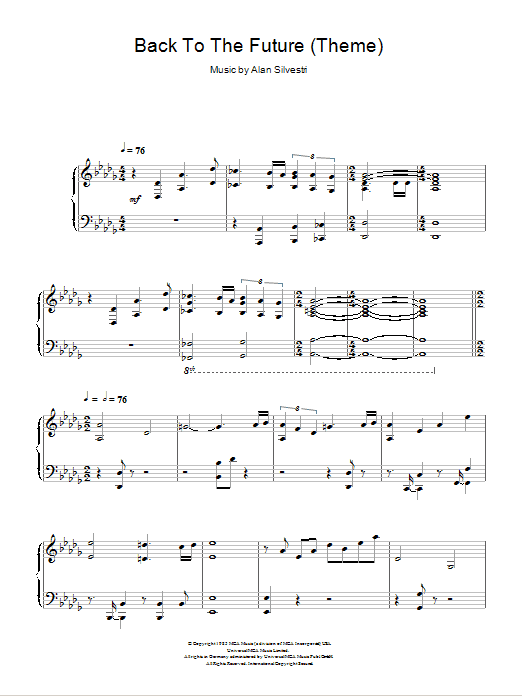Product gallery: Page 1 of 1 Back To The Future (Theme), Alan Silvestri