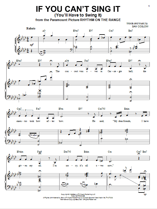 Produktbild zu: If You Can't Sing It (You'll Have To Swing It)