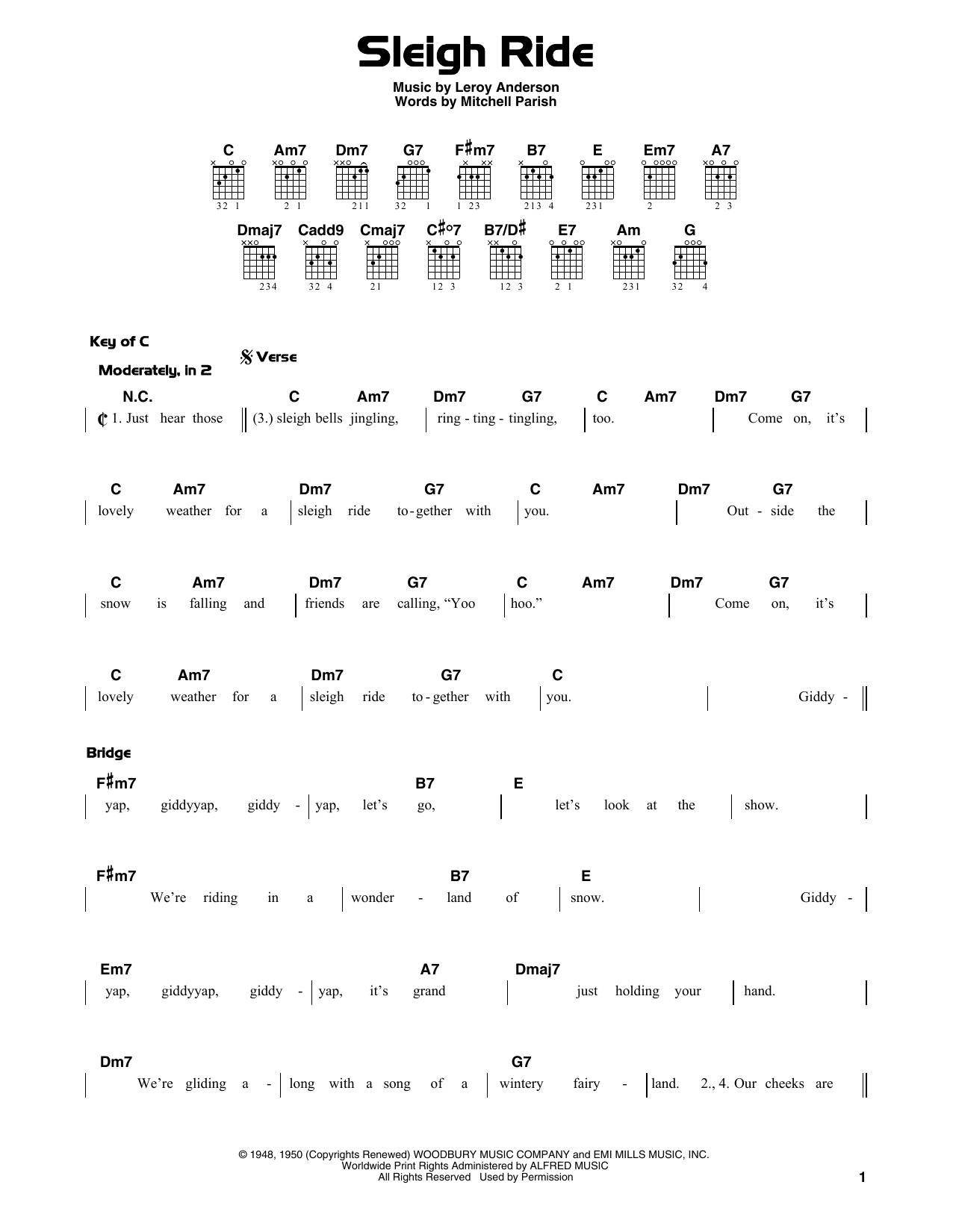 Product gallery: Page 1 of 1 Sleigh Ride, Leroy Anderson