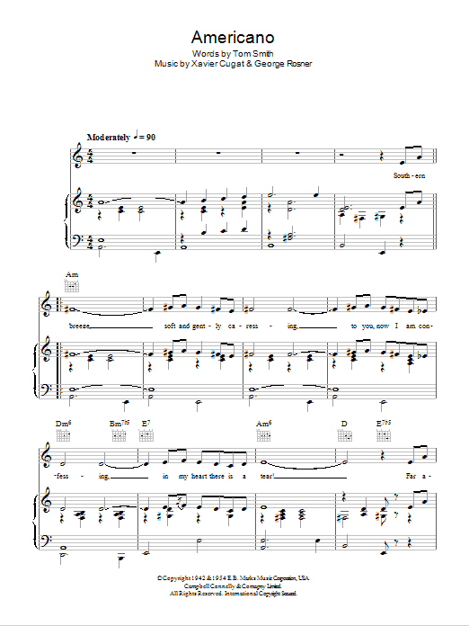 Product gallery: Page 1 of 1 Americano, Xavier Cugat