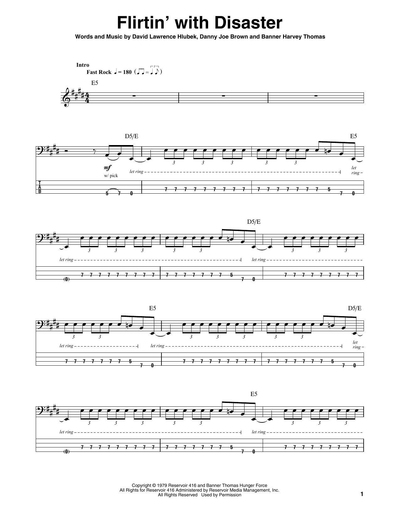 Produktgalerie: Seite 1 von 1 Flirtin' With Disaster, Molly Hatchet, E-Bass