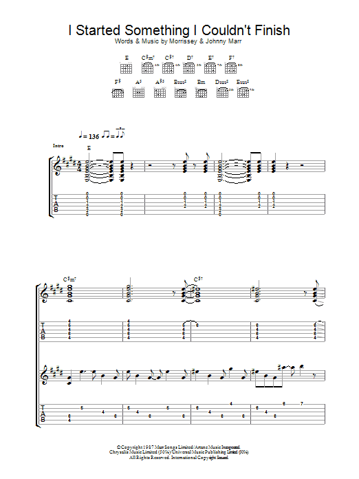 Produktgalerie: Seite 1 von 1 I Started Something I Couldn't Finish, The Smiths, Gitarre