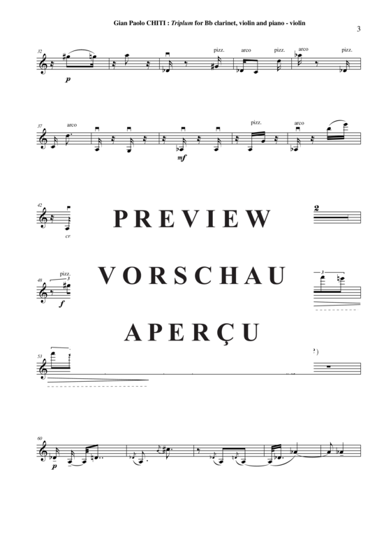 Product gallery: Page 20 of 21 Triplum , , (clarinet in Bb, violin + piano)