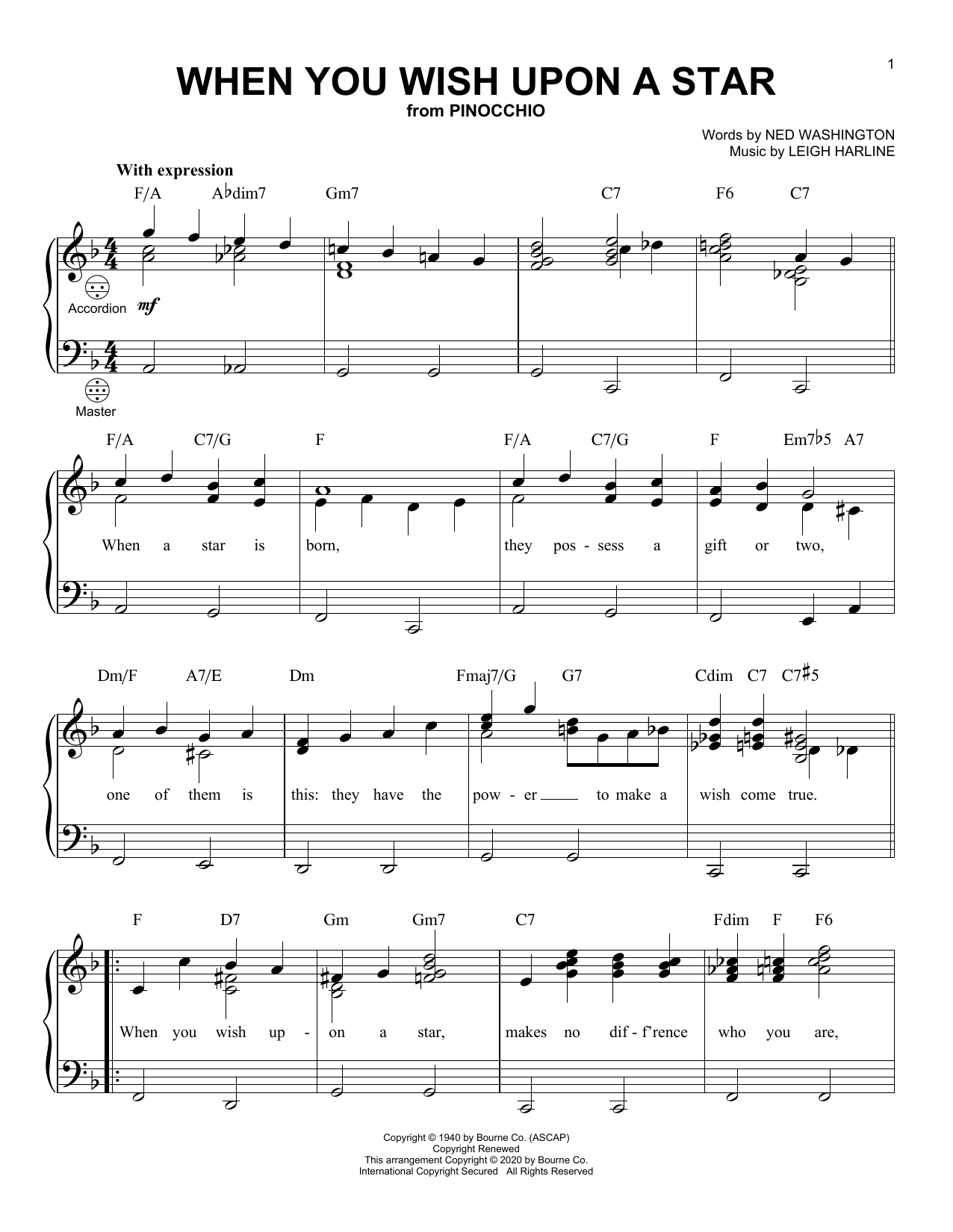 Product gallery: Page 1 of 1 When You Wish Upon A Star (from Pinocchio), Cliff Edwards