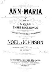 Produktbild zu: Ann Maria (from 'Cycle Of Three Doll Songs')