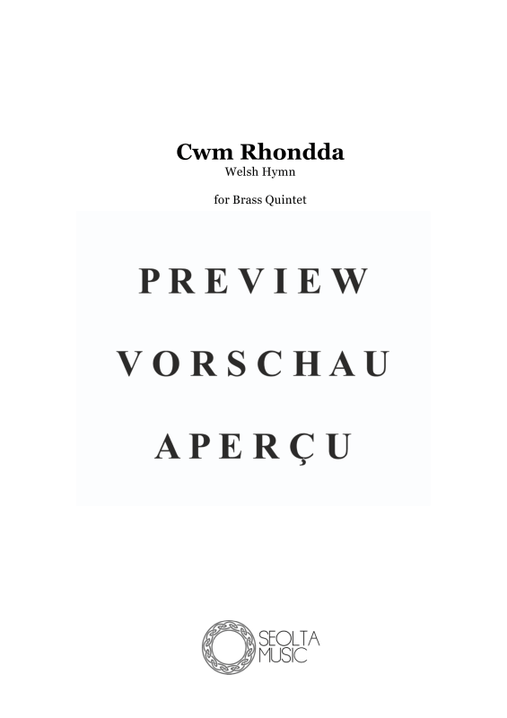 Product gallery: Page 4 of 11 Cwm Rhondda, , Brass Quintet