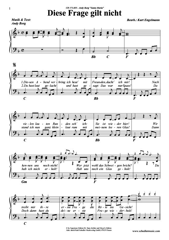 Produktbild zu: Diese Frage gilt nicht Andy Borg