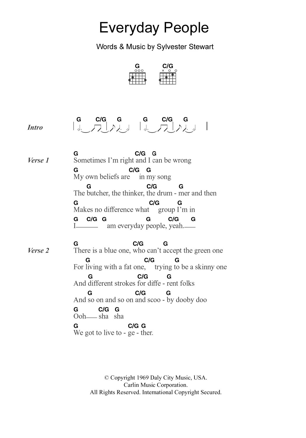 Product picture to:  Everyday People - Sly & The Family Stone