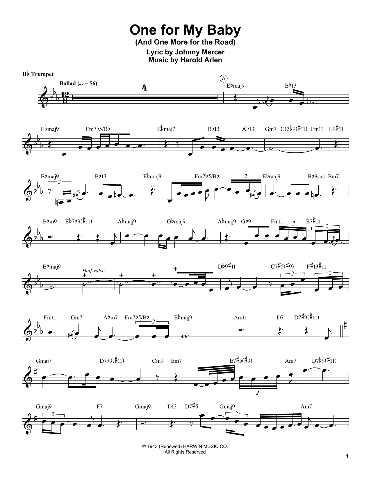 Produktgalerie: Seite 1 von 1 One For My Baby (And One More For The Road), Chris Botti, Trompete