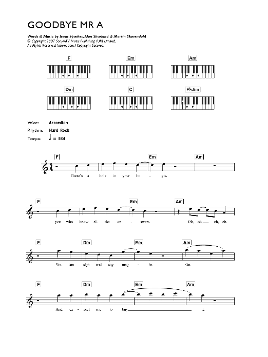 Produktbild zu: Goodbye Mr. A