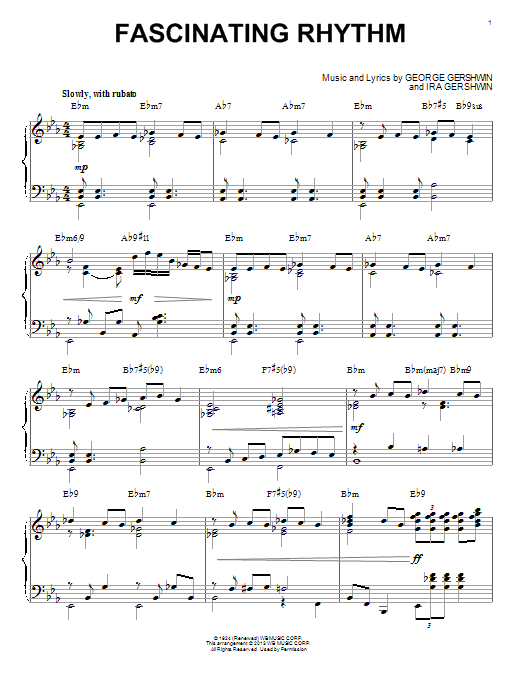 Product picture to: Fascinating Rhythm [Jazz version] (arr. Brent Edstrom)