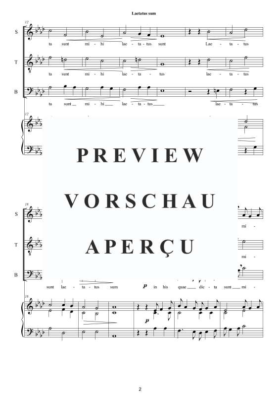 Produktgalerie: Seite 3 von 8 Laetatus sum - Eucharistic Chant (Psalm 121), , Gemischter Chor STB und Orgel