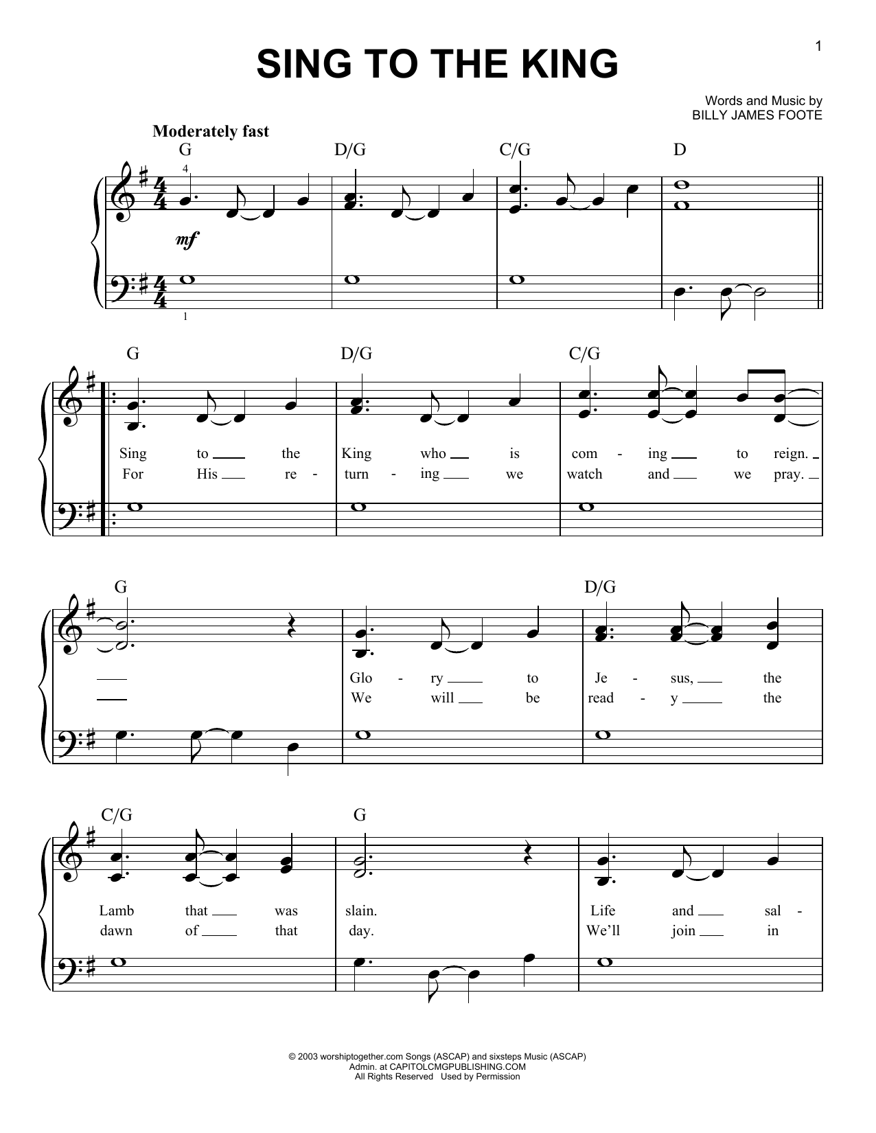 Product picture to: Sing To The King