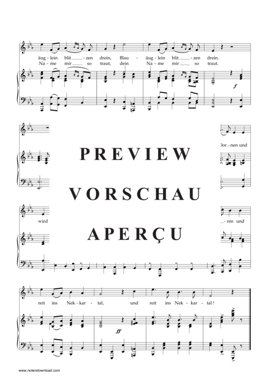 Product gallery: Page 3 of 3 Lied des Trompeters von Säckingen , , Piano and Voice
