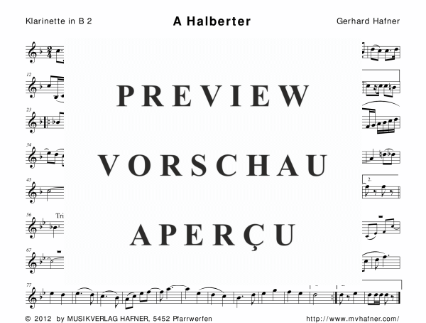 Product gallery: Page 7 of 11 A Halberter, , (woodwind and brass)