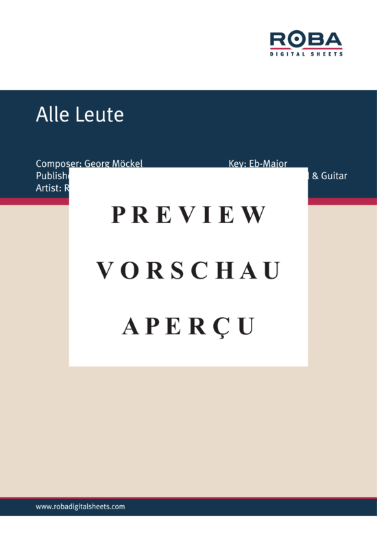 Product gallery: Page 2 of 4 Alle Leute , , Piano and Voice