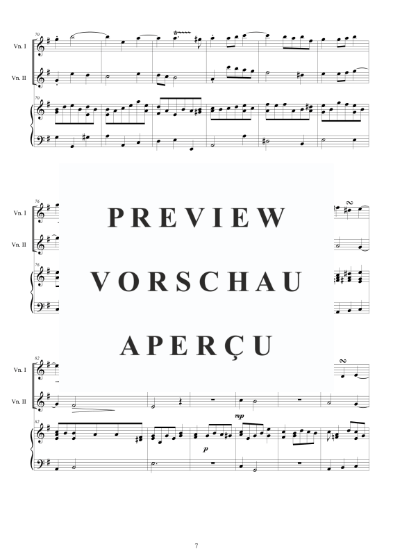 Produktgalerie: Seite 8 von 11 Trio Sonata No.11 in E-Moll Op.1, , 2 Violinen und Cembalo
