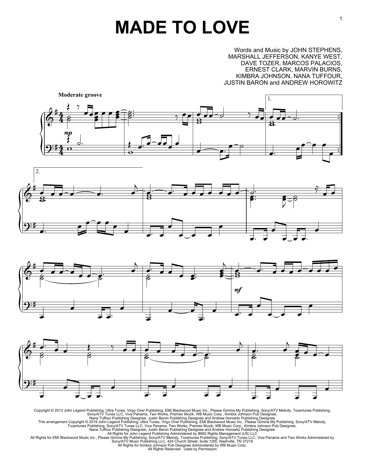 Produktbild zu: Made To Love