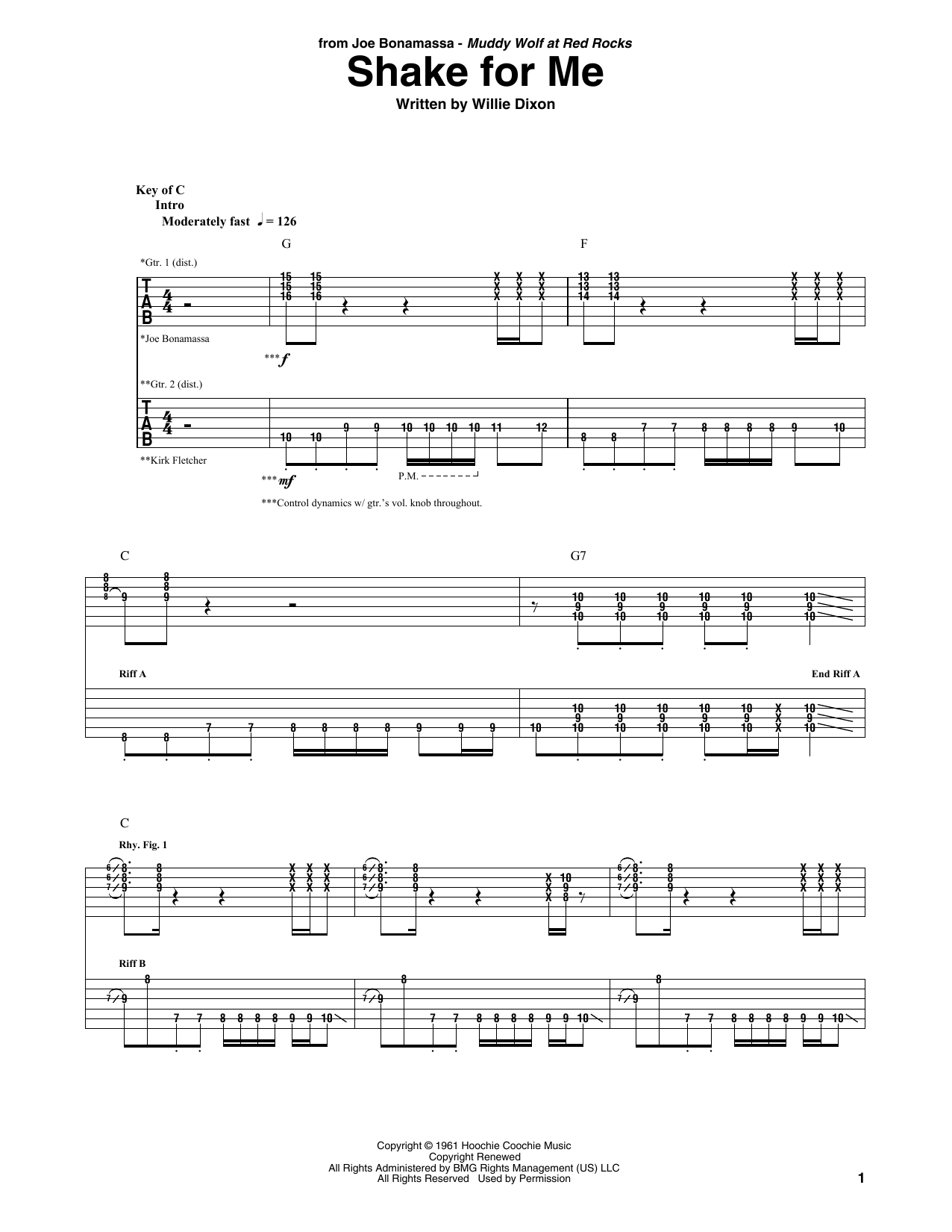 Product gallery: Page 1 of 1 Shake For Me, Joe Bonamassa