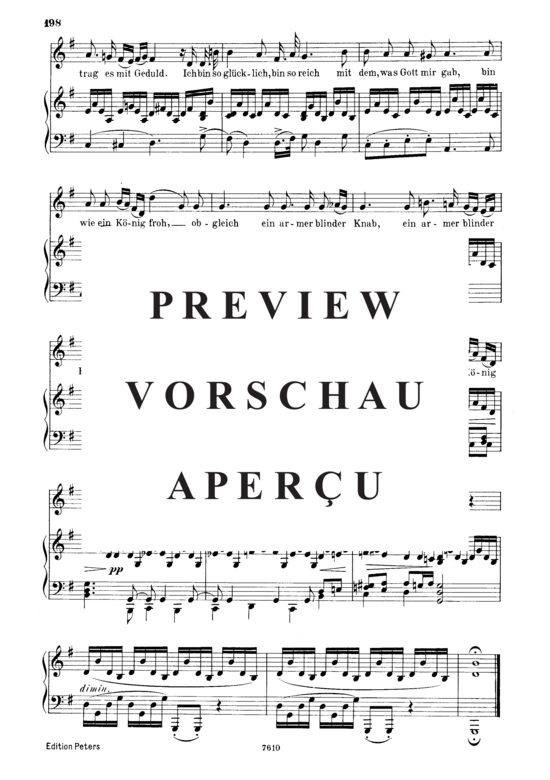 Product gallery: Page 4 of 4 Der blinde Knabe D.833, , Low Voice and Piano