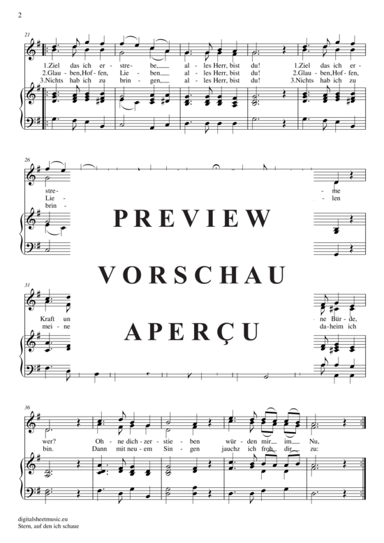 Product gallery: Page 3 of 3 Stern auf den ich schaue , , (1-2 st. hoch bis G´´)
