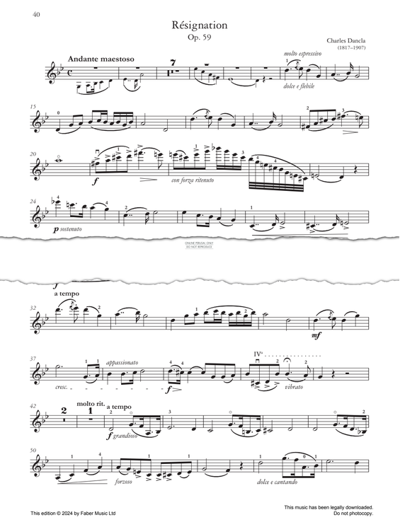 Product gallery: Page 1 of 1 Résignation, Op. 59, Charles Dancla