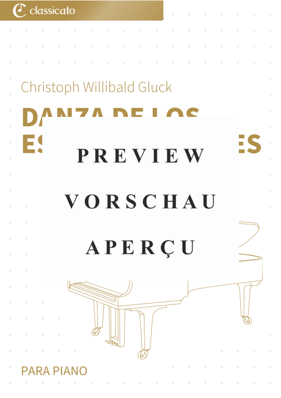 gallery: Danza de los espíritus felices - versión simplificada, , (Klavier Solo)