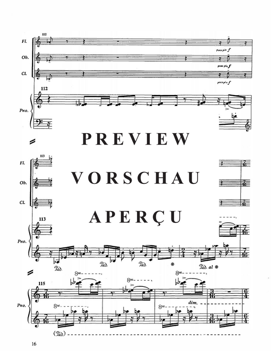 Product gallery: Page 19 of 21 Short Story , , (flute, clarinet, oboe, cello and piano)