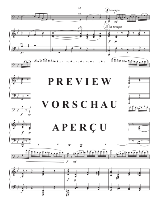 Product gallery: Page 15 of 21 Concertino No. 1 , , (trombone/euphonium + piano)