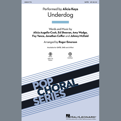 cover: Underdog (arr. Roger Emerson), Alicia Keys