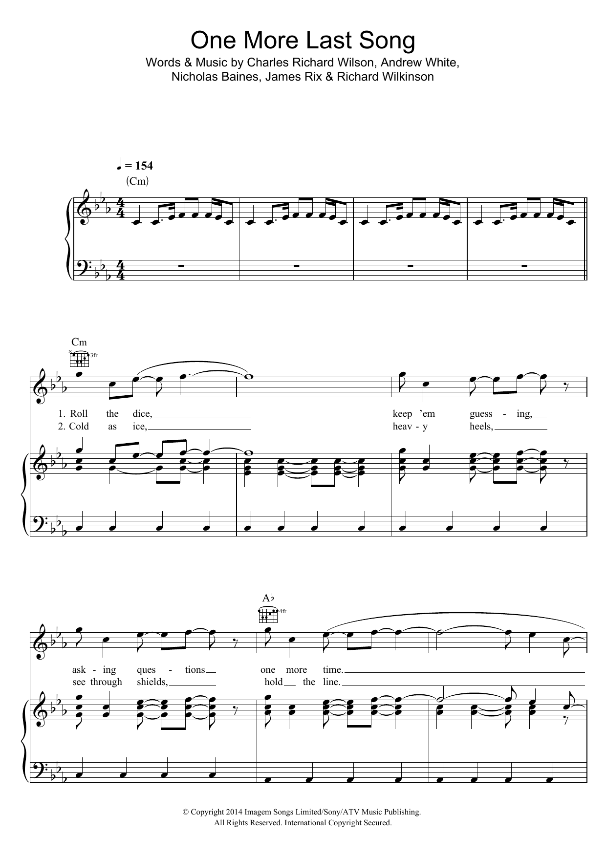 Produktbild zu: One More Last Song