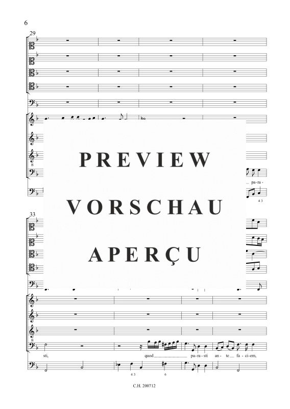 gallery: Nunc dimittis servum tuum Domine - Motette á 9, , (Gemischtes Ensemble SSTB, 4 Violen, Fagott und BC)