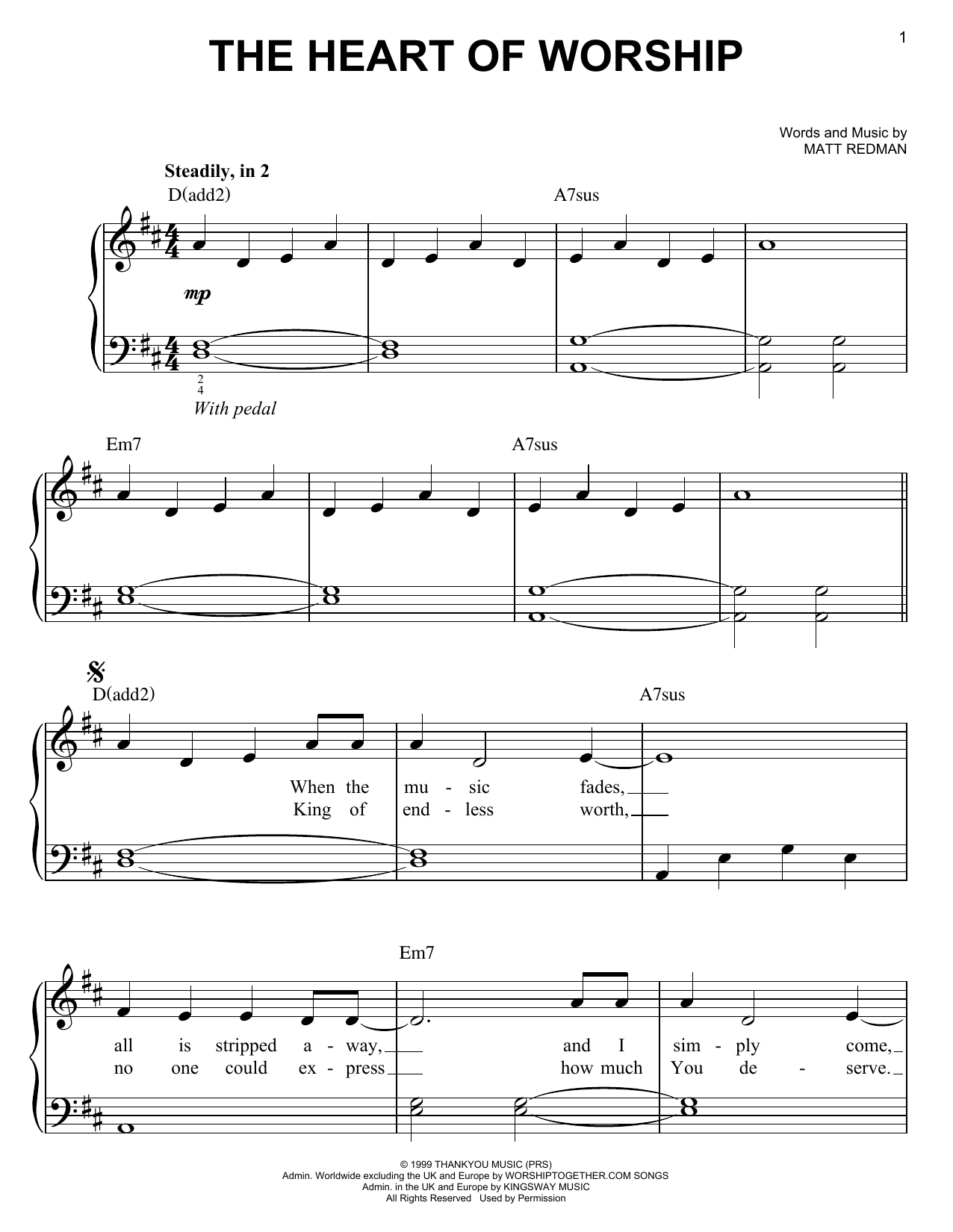 Produktgalerie: Seite 1 von 1 The Heart Of Worship, Matt Redman, Klavier