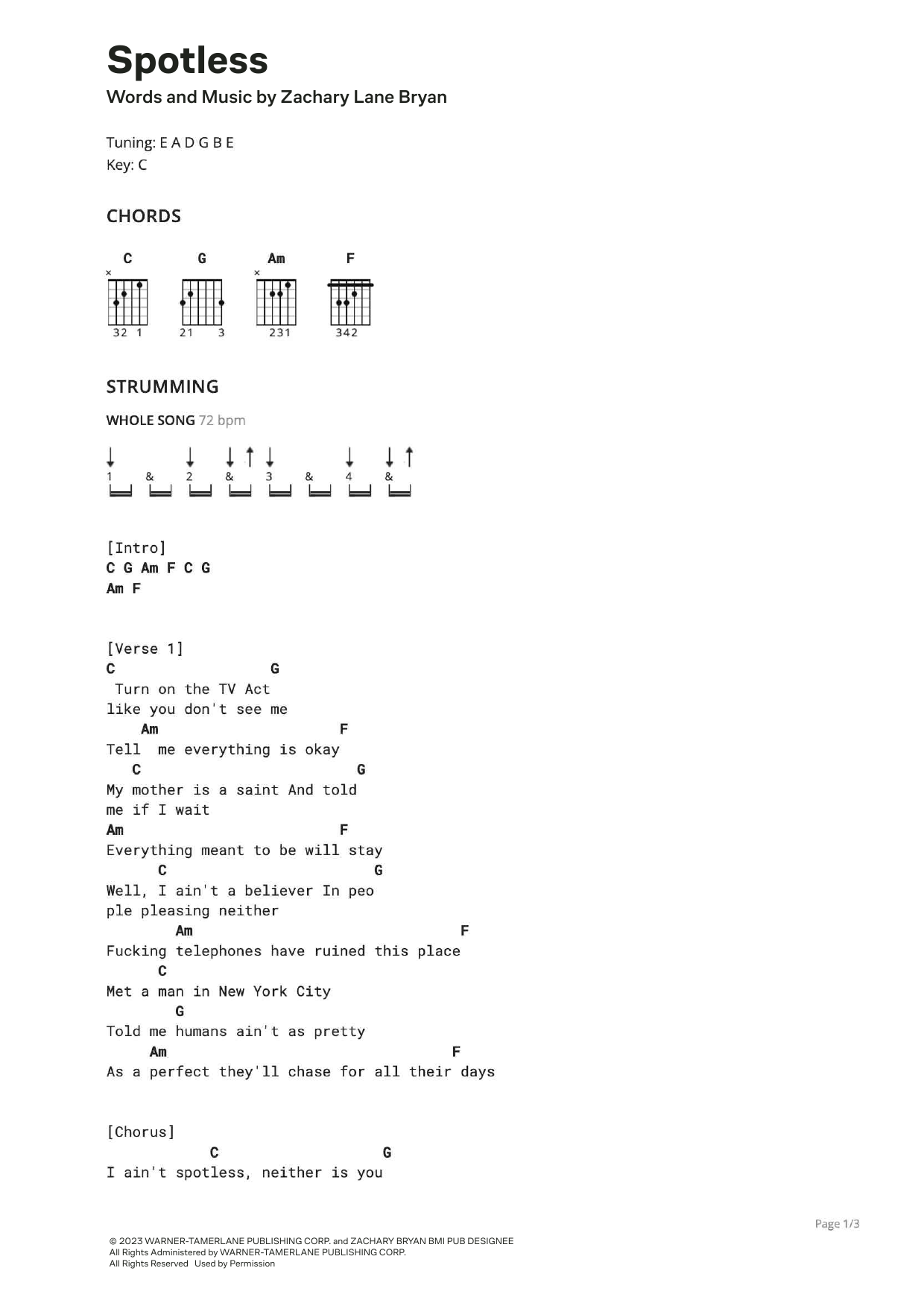 Produktbild zu: Spotless (feat. The Lumineers)
