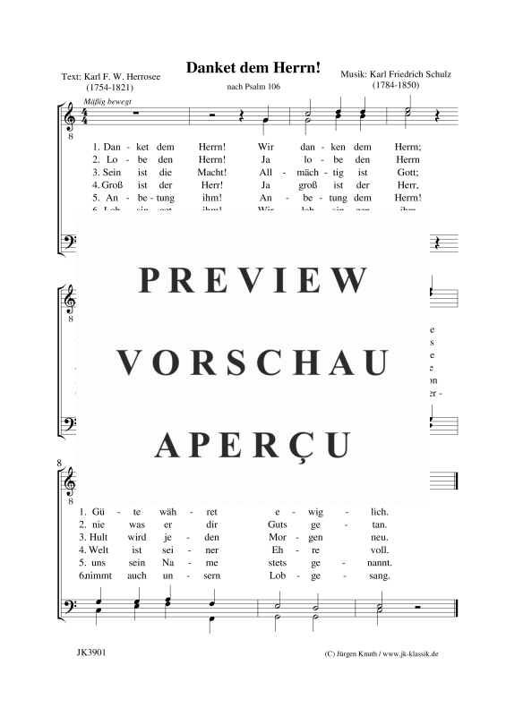 gallery: Danket dem Herrn, , (Männerchor)