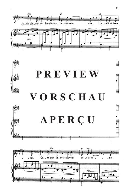 gallery: Dans les ruines d´une abbaye Op.2 No.1 , , (Gesang mittel + Klavier)