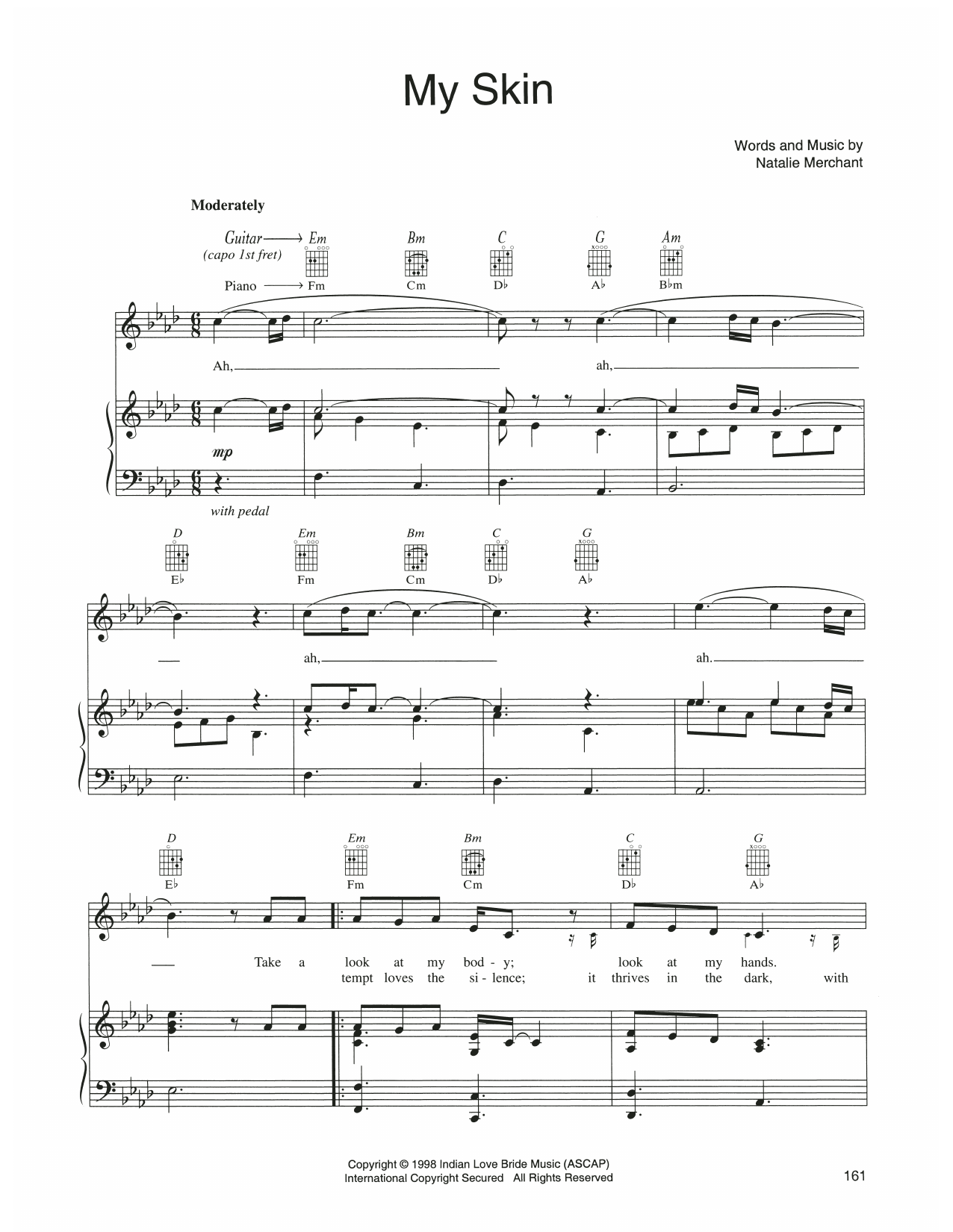 Produktgalerie: Seite 1 von 1 My Skin, Natalie Merchant, Gesang, Gitarre, Klavier