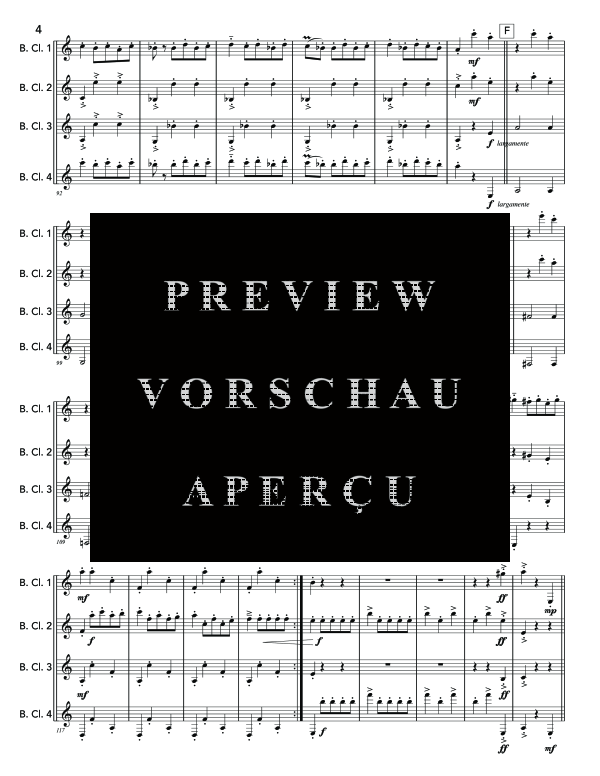 Produktgalerie: Seite 8 von 11 Danse Macabre, , (Bassklarinetten Quartett)