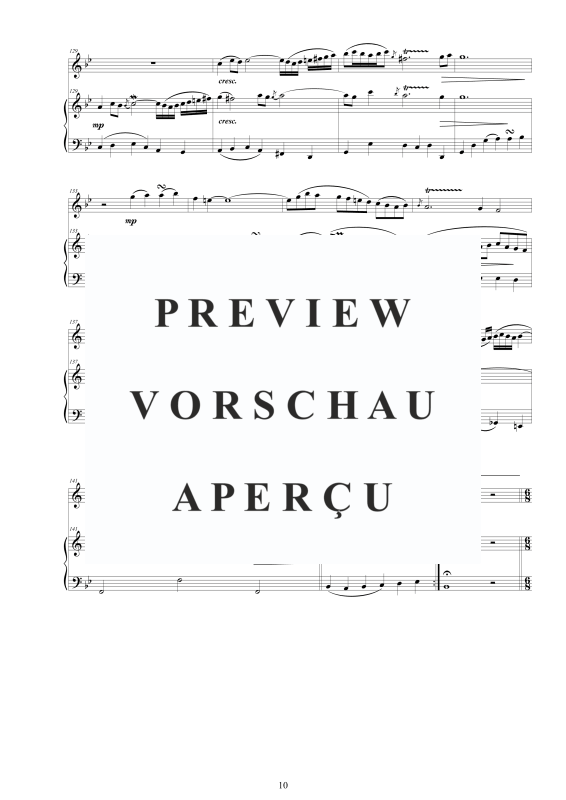 Produktgalerie: Seite 11 von 11 Flöten Sonate Nr. 3 in G-Moll BWV 1029, , Flöte und Cembalo/Klavier