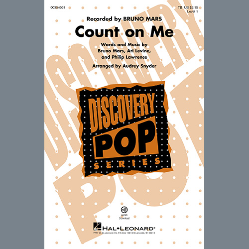 Produktbild zu: Count On Me (arr. Audrey Snyder)