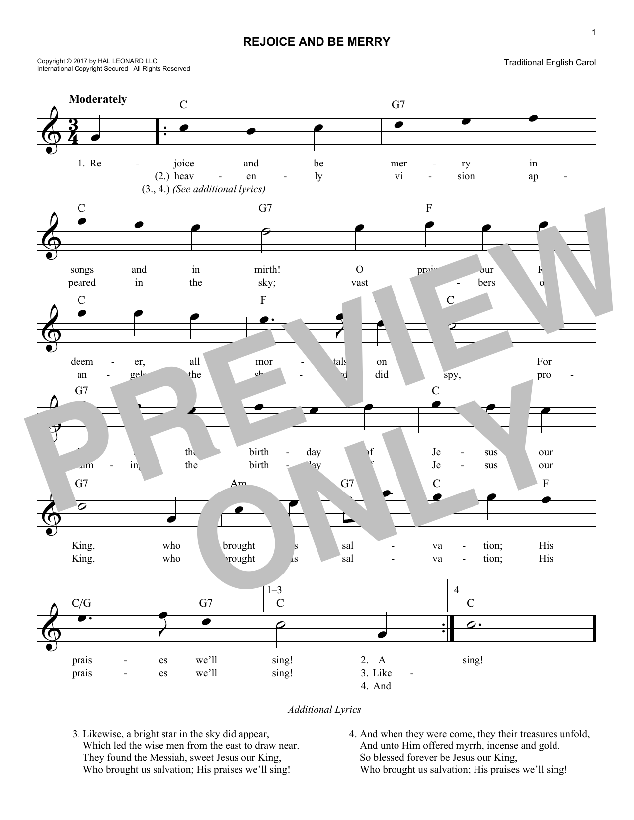 Product gallery: Page 1 of 1 Rejoice And Be Merry, Traditional English Carol