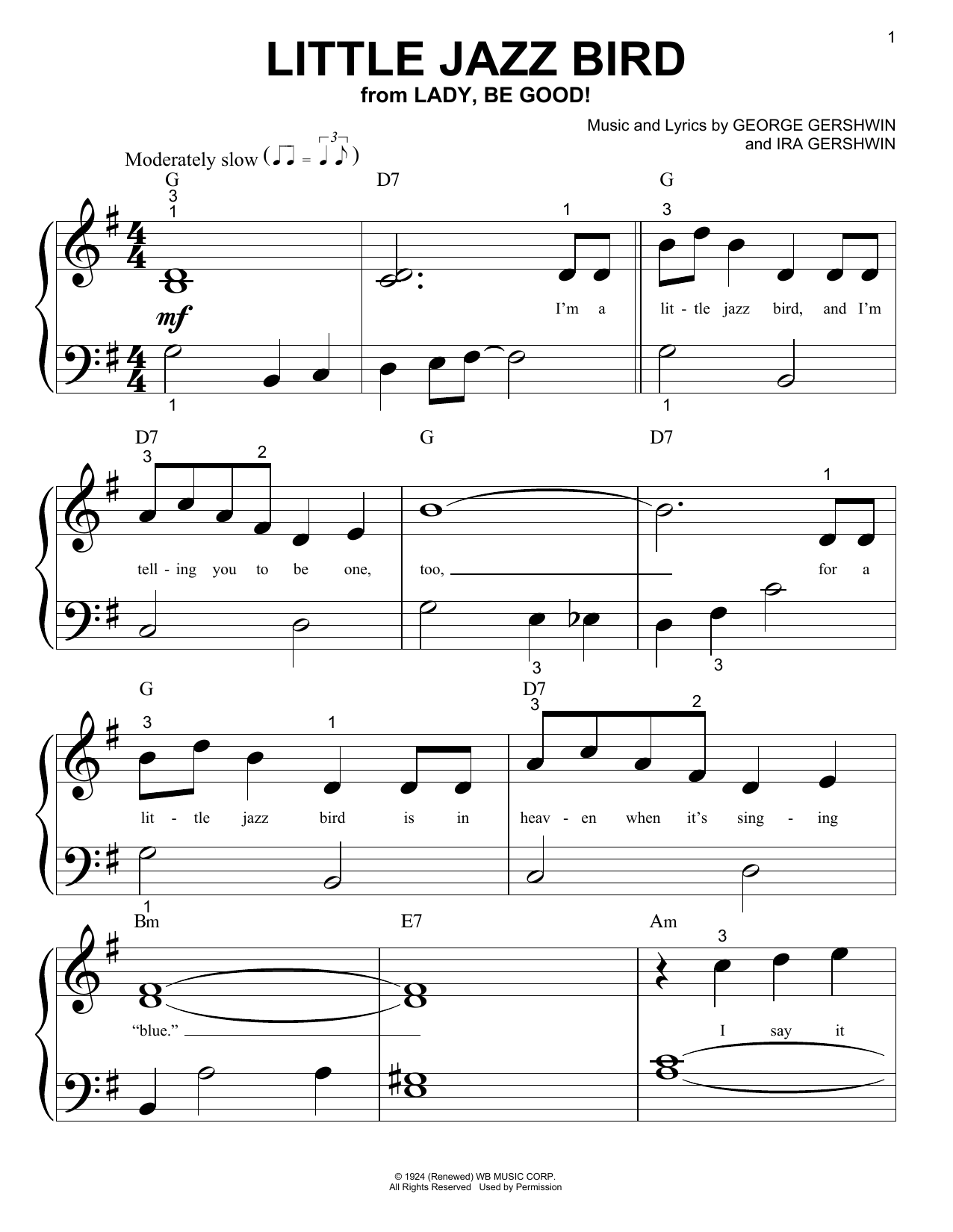 Produktgalerie: Seite 1 von 1 Little Jazz Bird, George Gershwin, Klavier