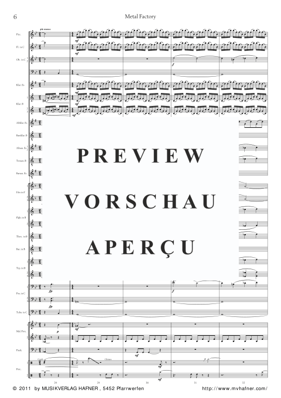 Product gallery: Page 11 of 11 Metal Factory, , (large wind orchestra)