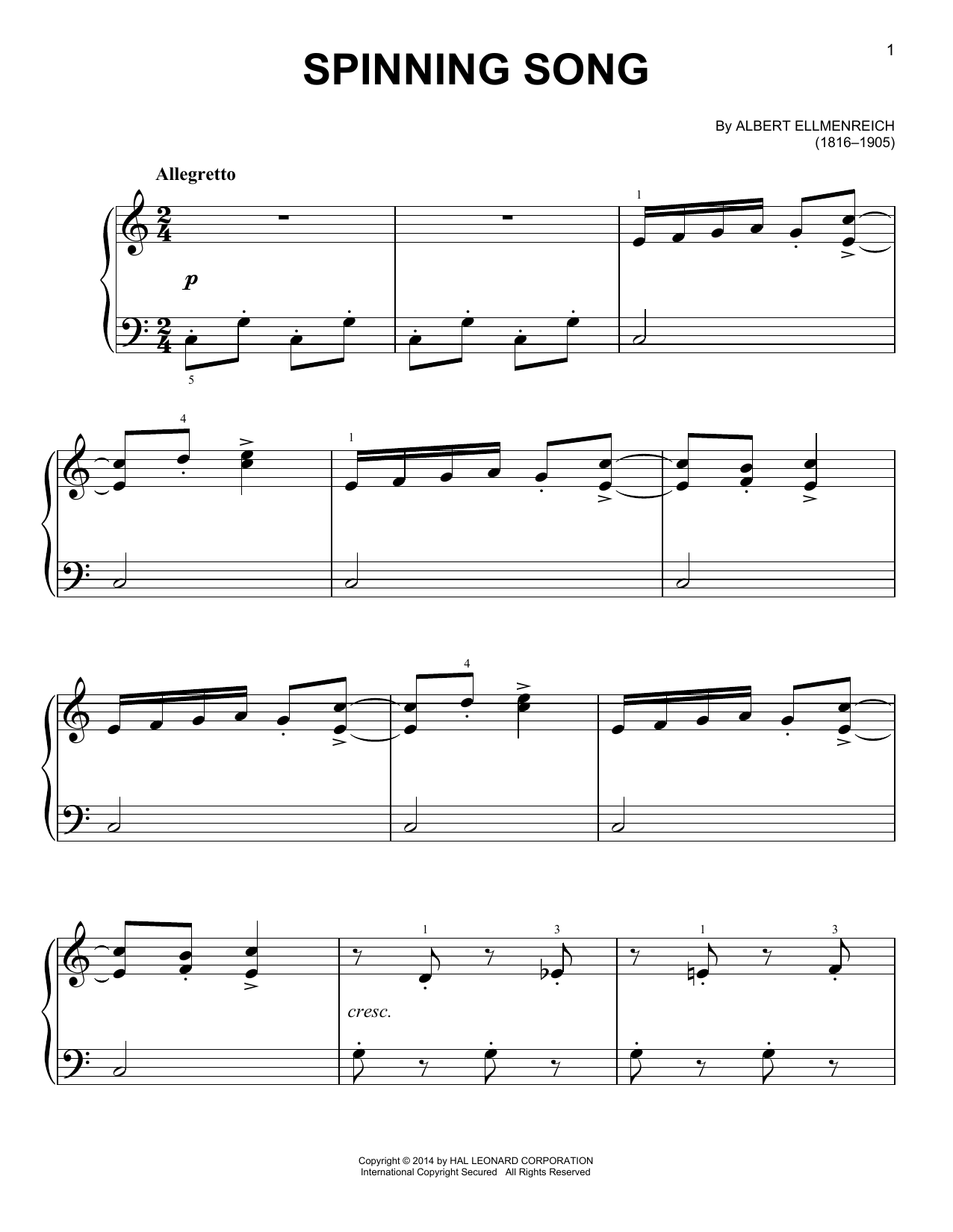 Produktbild zu: Spinning Song