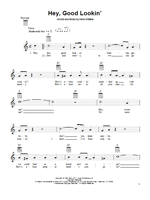 Product picture to:  Hey, Good Lookin' - Hank Williams